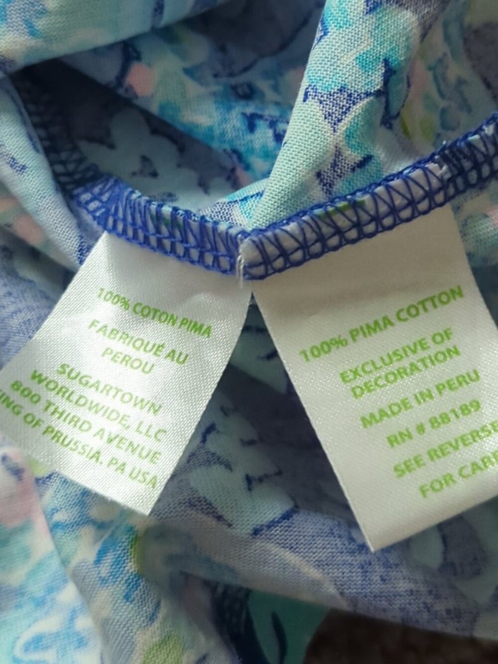 Lilly Pulitzer Margot Swing Dress Medium Corsica Blue Turtle Villa Pima Cotton - Picture 5 of 9
